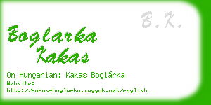 boglarka kakas business card