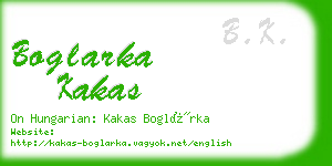 boglarka kakas business card